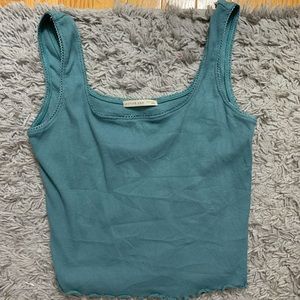 Teal crop top